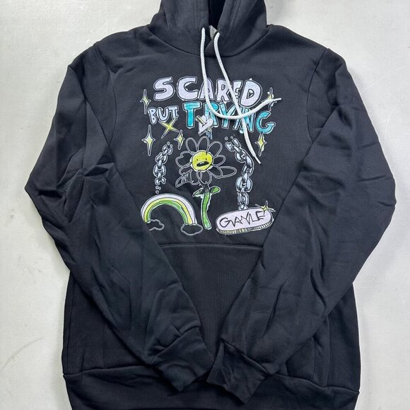 GAYLE Other - Gayle Hoodie Gayle 2023 Scared But Trying Sunflower Black